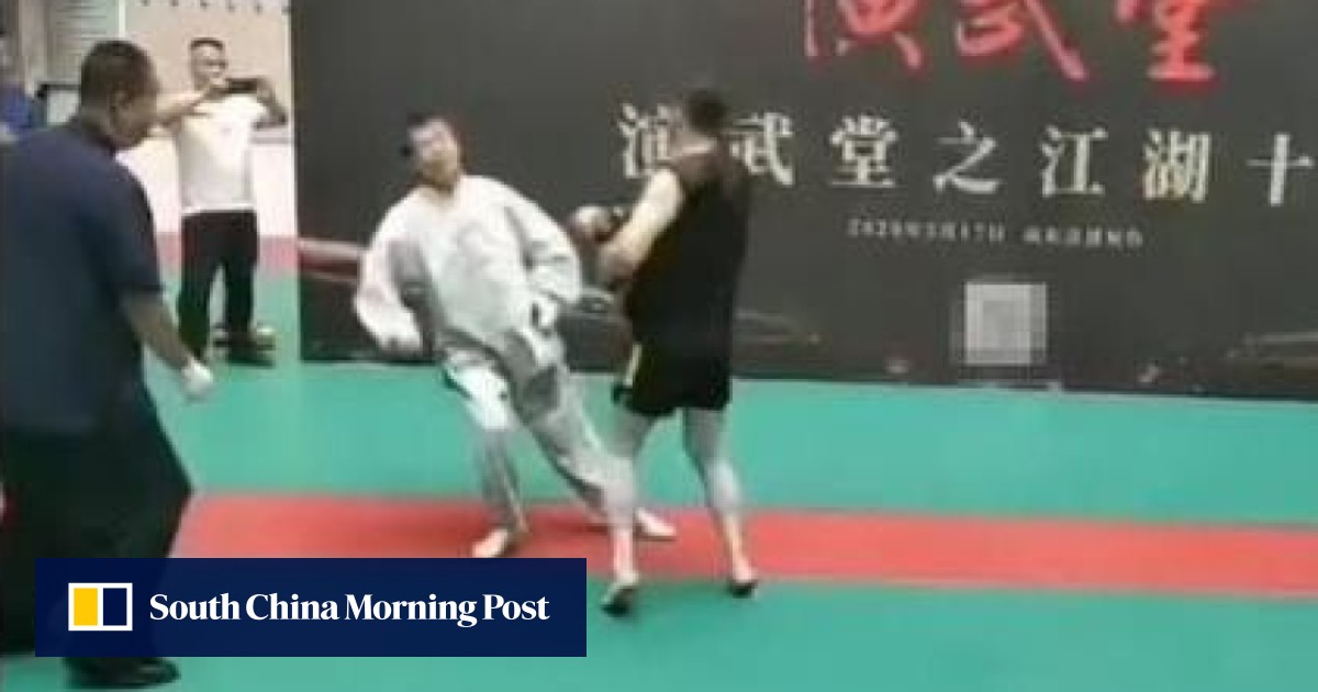 Gone in 30 seconds tai chi master Ma Baoguo knocked out cold by