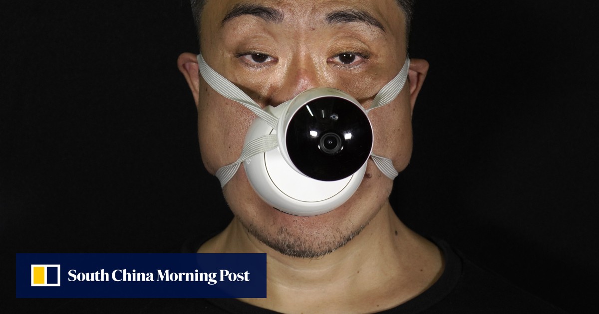 Artistic face masks reflect the Covid19 pandemic, Hong Kong politics