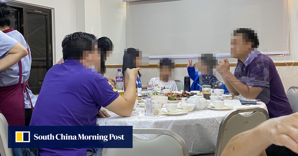 Hong Kong restaurants skirting seating limits with plastic barriers at