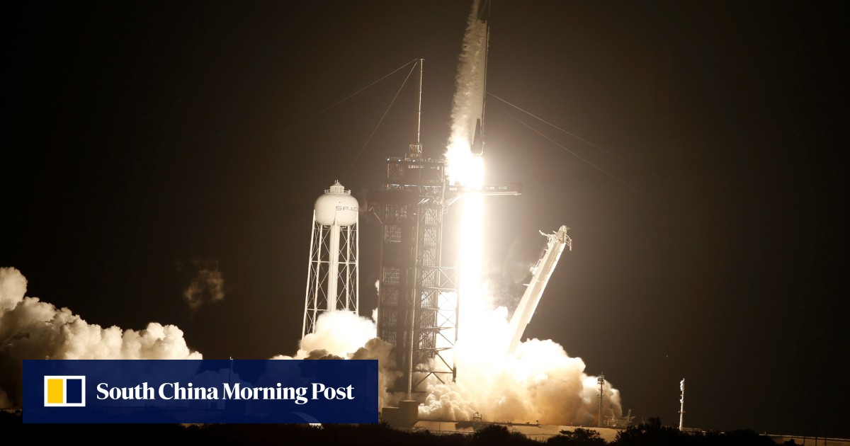 SpaceX lifts off with four astronauts to International Space Station