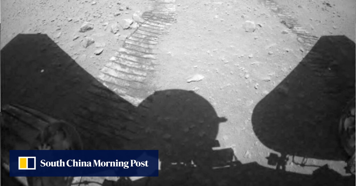 China’s Mars rover Zhu Rong shown landing and exploring in first video ...