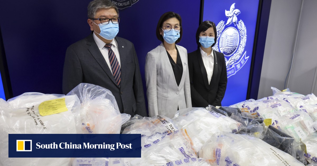 Hong Kong police seize HK$107 million worth of drugs, arrest 5 in ...