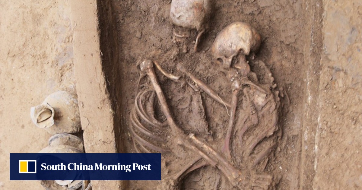 Chinese archaeologists discover 'embracing lovers', but it is the ring that intrigues | South China Morning Post