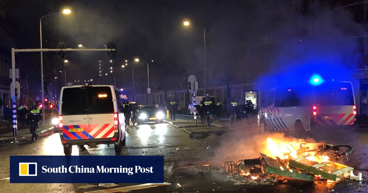 Dutch police detain dozens amid Covid-19 rioting | South China Morning Post