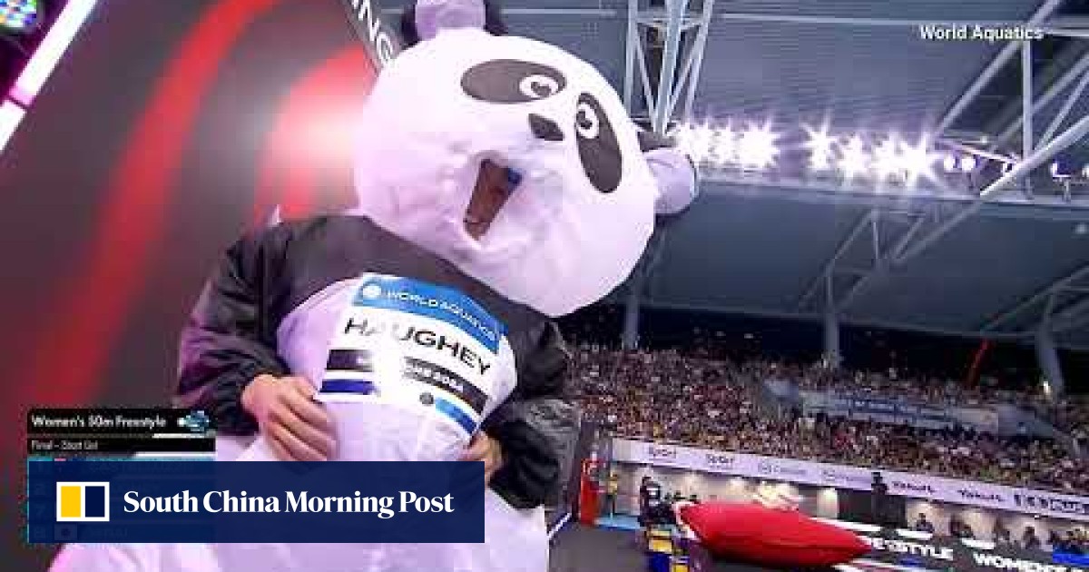 Panda-loving Haughey dresses up as cuddly bear to celebrate birthday, gets surprise party | South China Morning Post