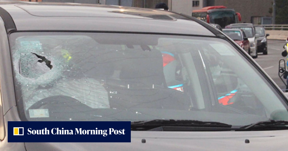 Hong Kong driver killed when rock smashes through windscreen in freak ...