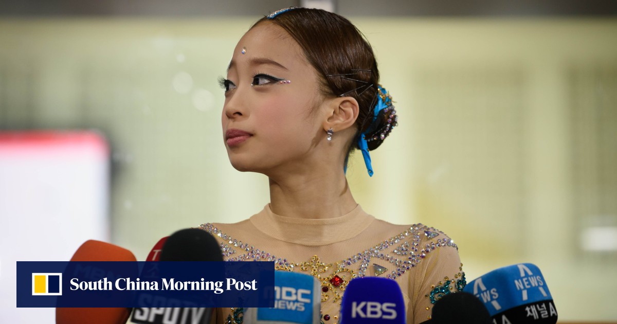 Mastering the triple axel Korean figure skating prodigy, 11, treads