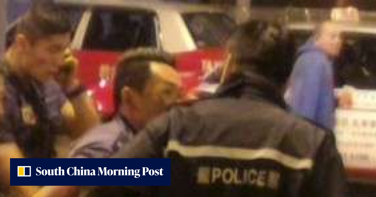 Elite armed police arrest knife-wielding man at Hong Kong International ...