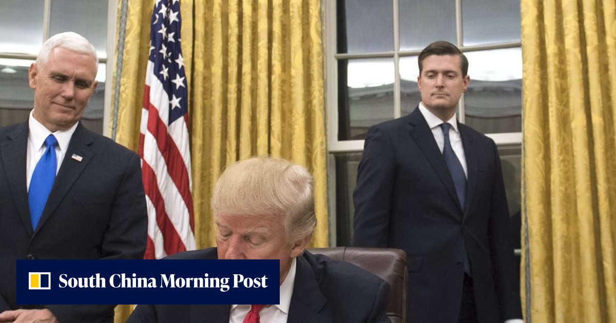 President Donald Trump gives the Oval Office a makeover – introducing ...