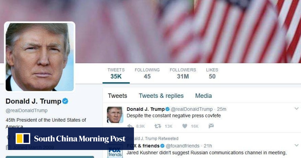 Confusion As Trump Sends Out Garbled Late Night Tweet About ‘negative Press Covfefe South 5036