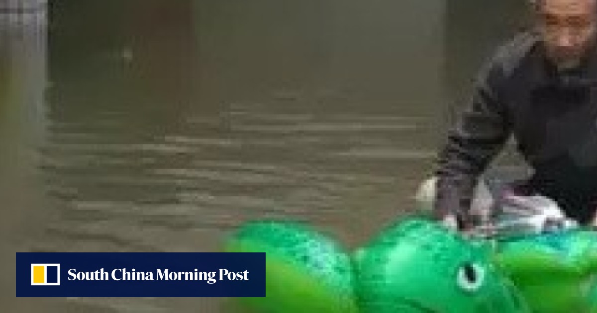 Chinese police use inflatable turtle to rescue 13 people trapped by ...