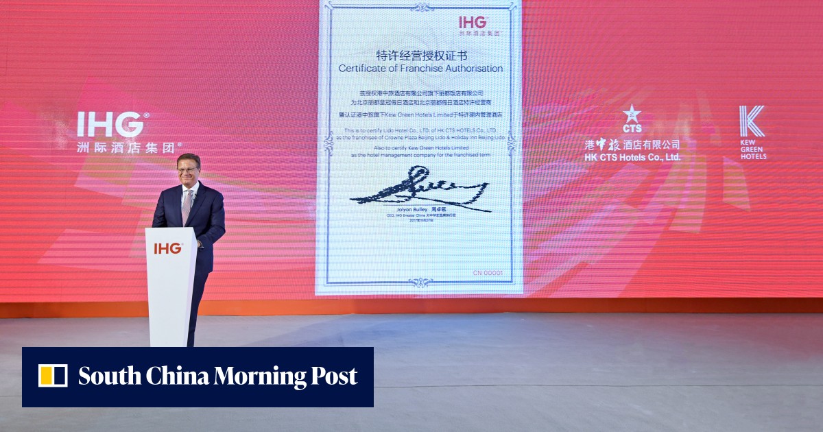 IHG Hotels extends franchise model in China to Crowne Plaza brand as it ...