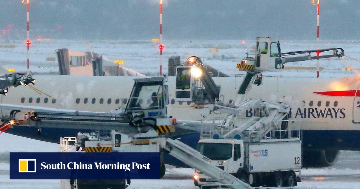 Heavy snowstorm snarls travel in northern Europe | South China Morning Post