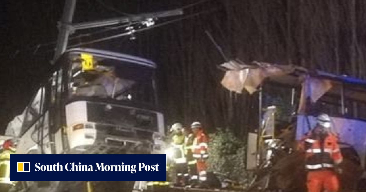 ‘Vision of horror’ as train cuts school bus in two, killing four ...