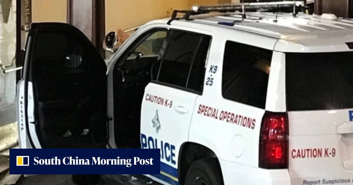 Man drives stolen police car into New Jersey train station | South ...