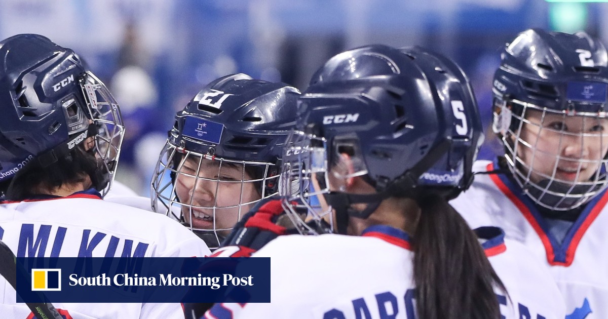 Unified Korean women's ice hockey team debuts at Olympics to