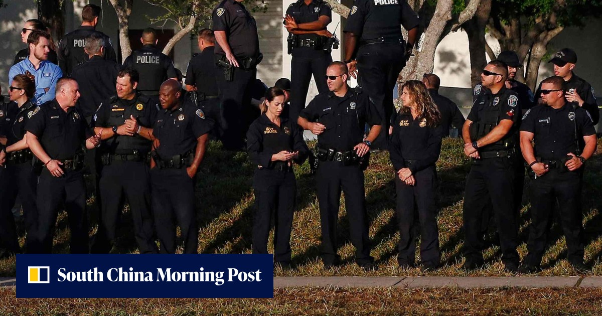 Heavy police presence as Florida high school reopens after shooting ‘is ...