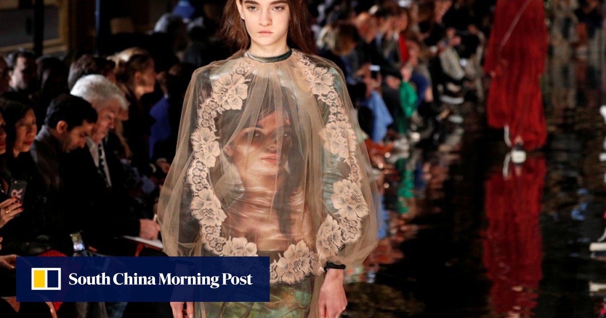 fashion show  Louis Vuitton presents an edgy, futuristic women's