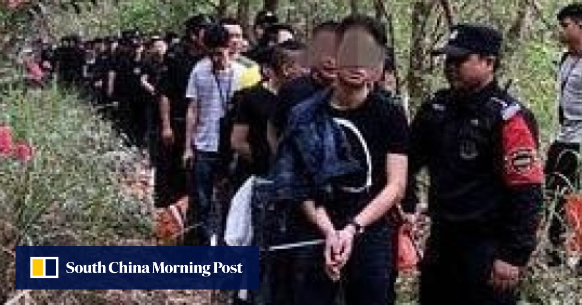 Chinese police arrest 58 linked to illegal gambling den on mountainside | South China Morning Post