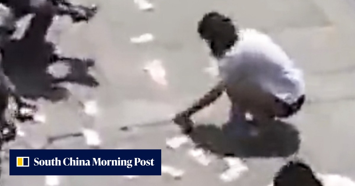 US$16,000 cash falls from window in China as duo ‘make it rain’ | South ...
