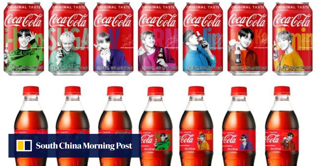 BTS コカ・コーラ 缶バッジ Coca-Cola teams up with Korean boy band BTS in limited-edition