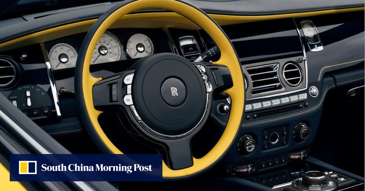 Rolls Royce Dawn Black Badge Forged Carbon Fiber  Wood Interior Trims Set   DMC