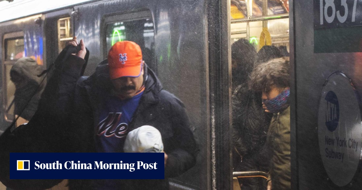 Subway horror in New York as passing train snags man standing too close ...