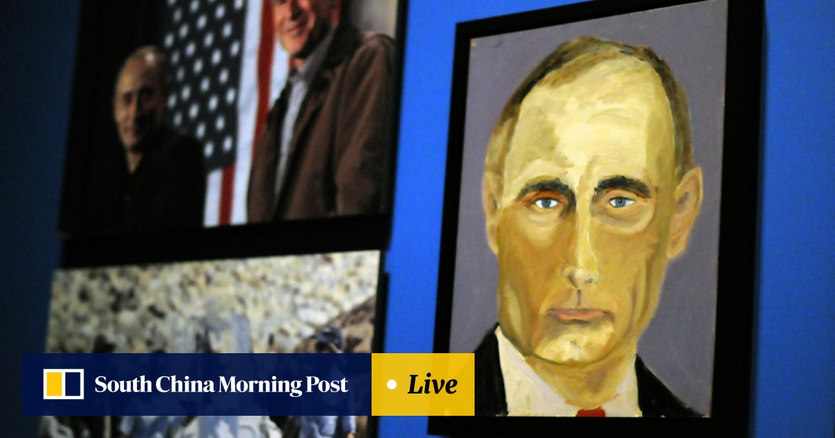 Portrait of Putin as a tense man George W. Bush unveils his