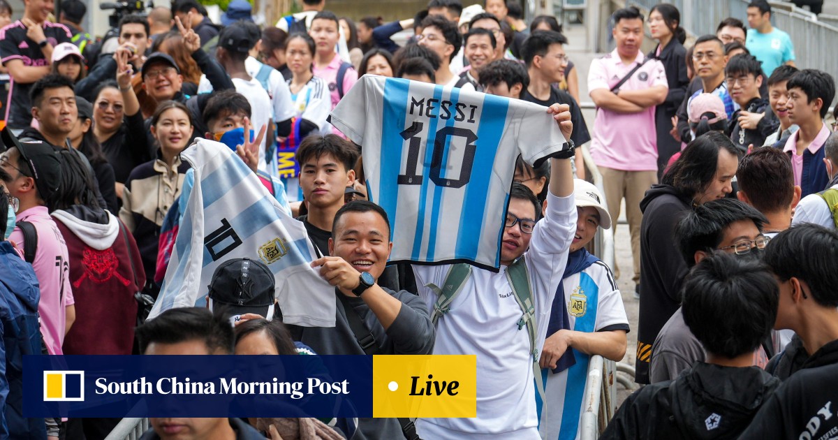 Lionel Messi in Hong Kong