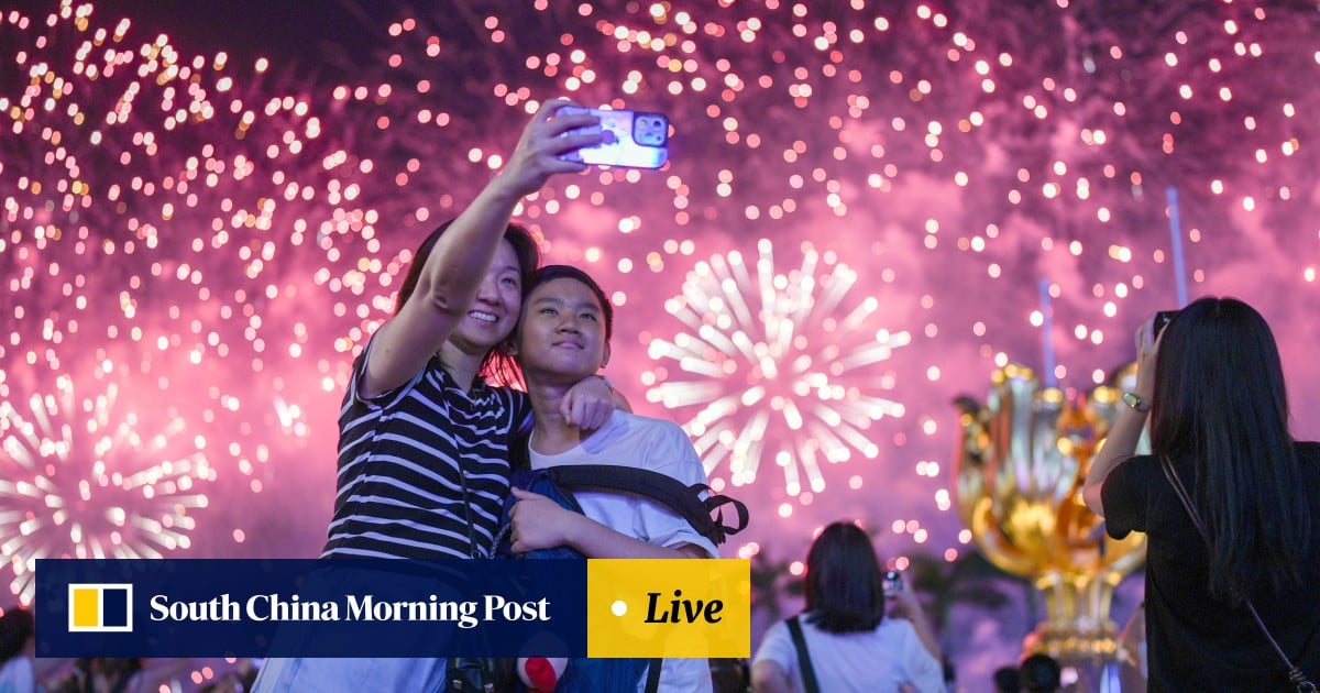 Hong Kong marks National Day with festivities, fireworks – as it happened