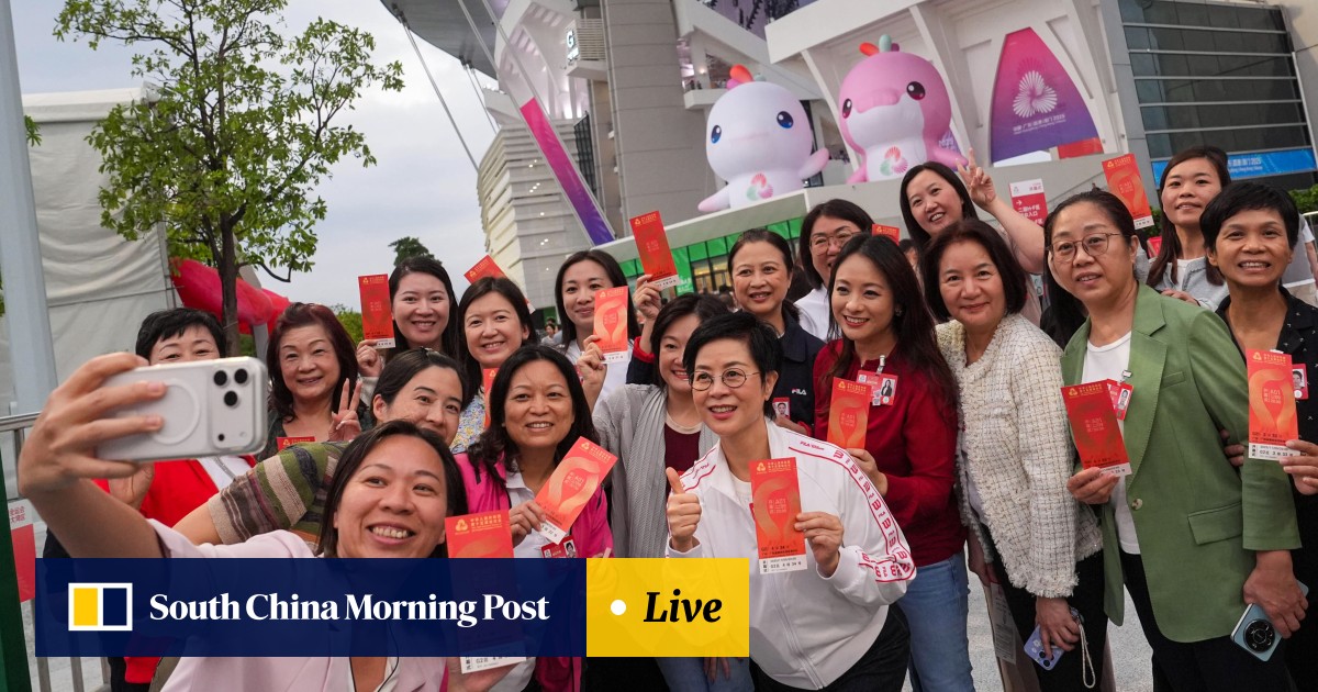 Guangzhou National Games Opening Ceremony Crowds