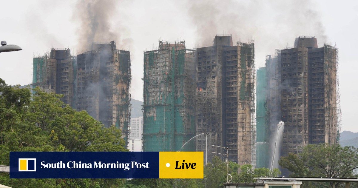 44 dead, 279 missing in Hong Kong fire, with 3 arrested as investigation launched