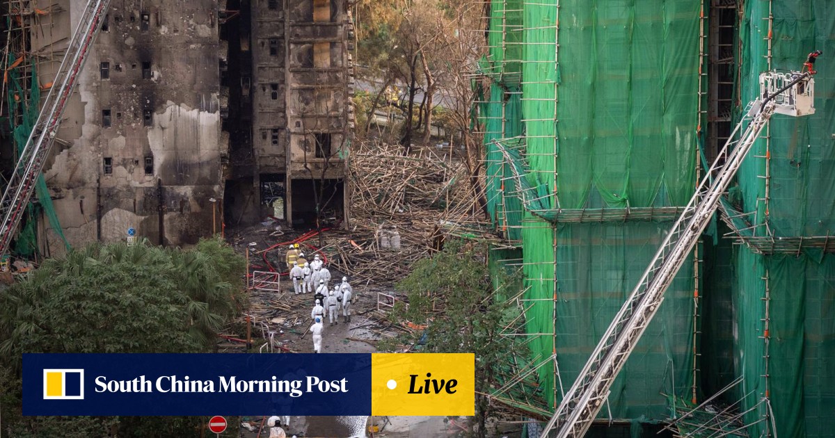 Hong Kong fire death toll hits 128, status of 200 unclear; ICAC arrests 6 more