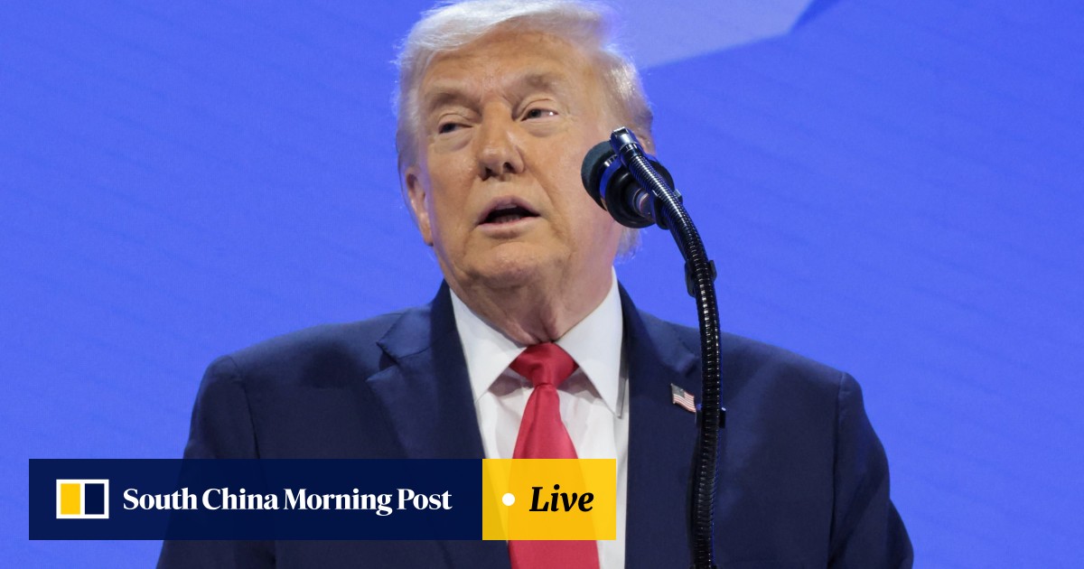 Donald Trump addresses World Economic Forum in Davos