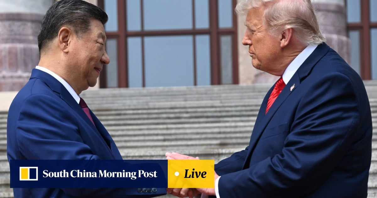 Xi-Trump talks live: leaders set to meet again over tea and a working lunch