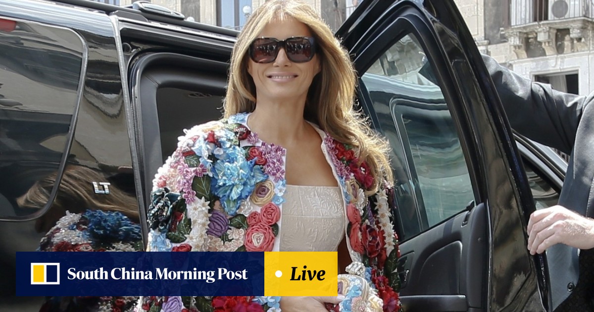 Flaunting it Melania Trump wears US 51 000 Dolce Gabbana jacket at the G7 in Sicily South China Morning Post