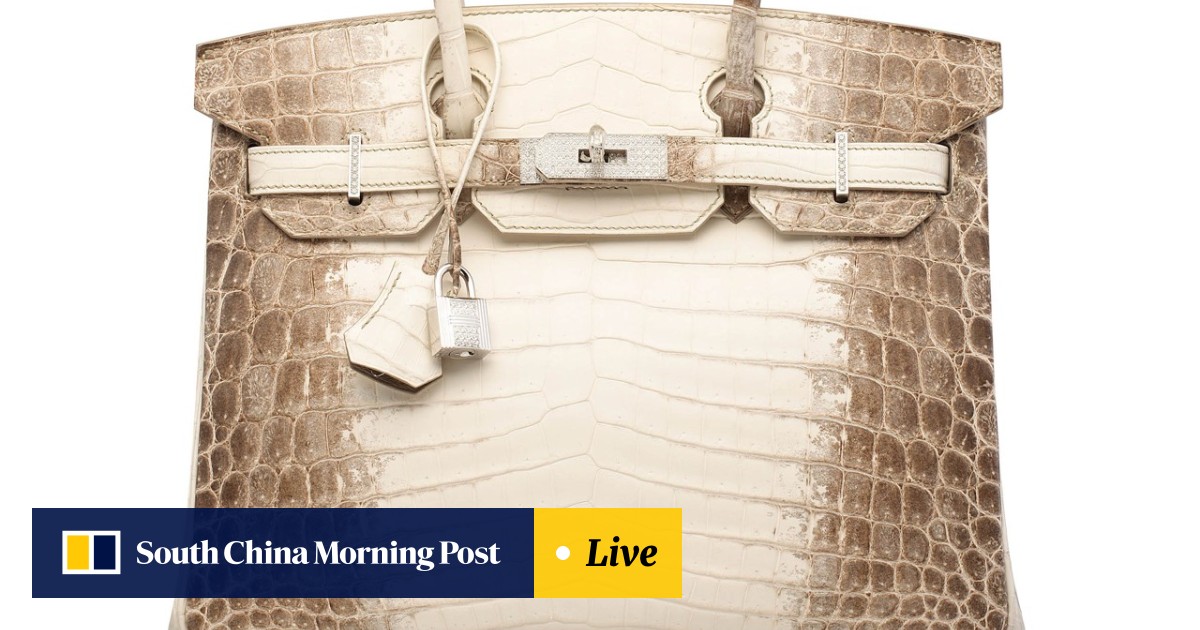 World s most expensive handbag sells in Hong Kong for over US 377 000 a Hermes white crocodile Birkin South China Morning Post