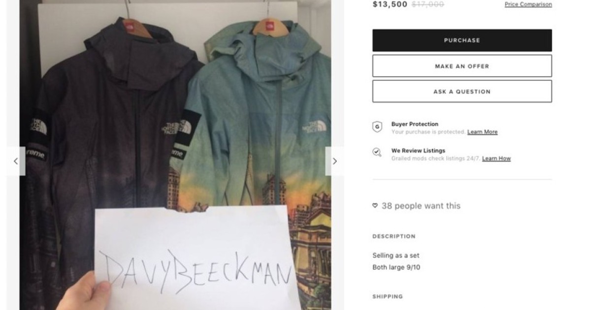 Supreme day and night jacket outlet