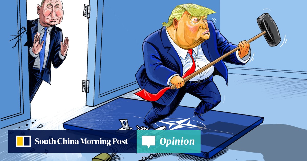 Opinion | Trump’s Nato rant shows him up as a threat to Europe’s security