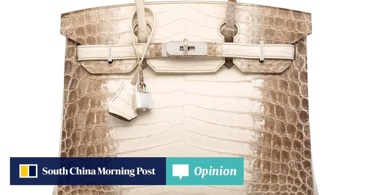 World s most expensive handbag sells in Hong Kong for over US 377 000 a Hermes white crocodile Birkin South China Morning Post