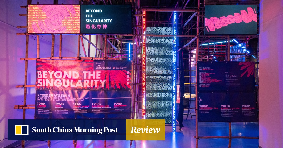 Hong Kong artists use AI to write song lyrics, revive an art critic, paint and more in Beyond the Singularity exhibition