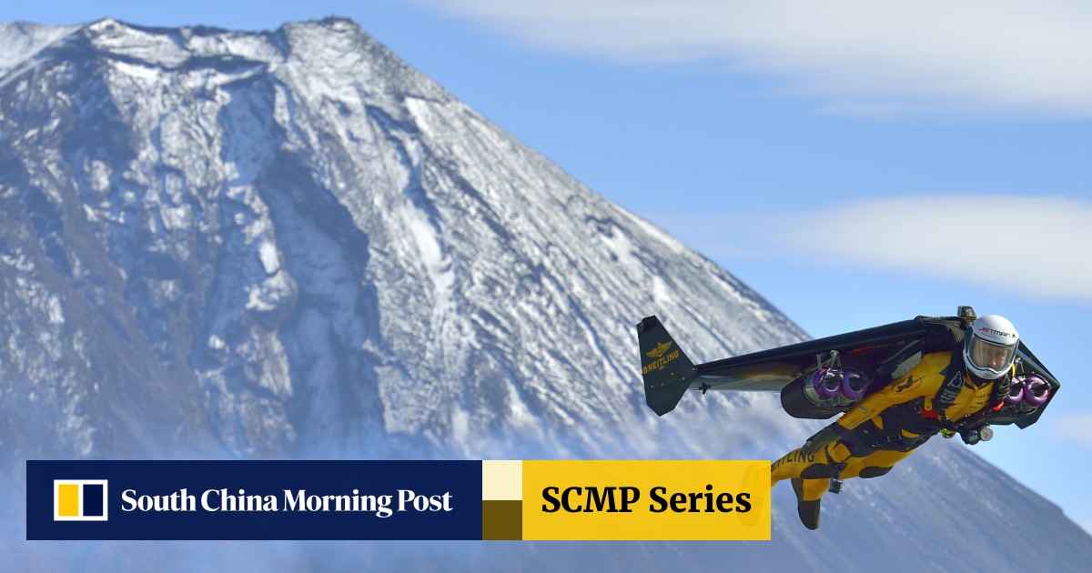 吉沢亮 Omosan37 45 FINEBOYS Flying magazine Swiss 'Jetman' takes joyride around Mount Fuji | South China