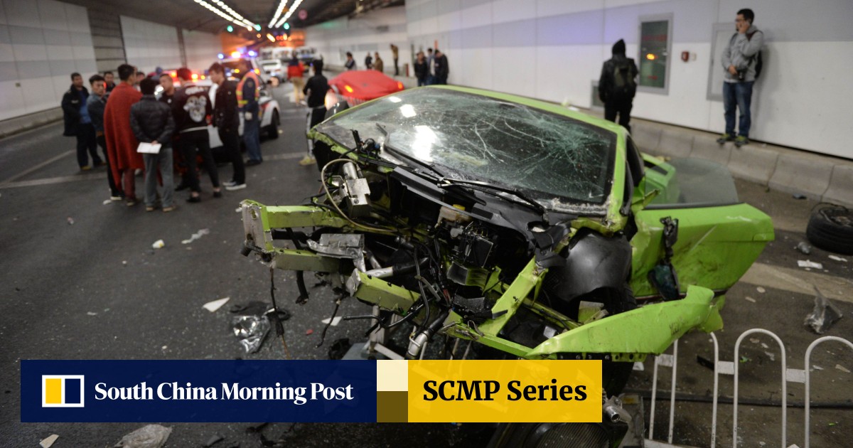 Lamborghini Burnout Crash