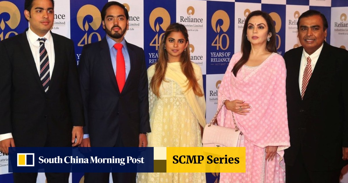 Is Anant Ambani Son Of Mukesh Ambani India S Most Eligible Bachelor South China Morning Post Anant ambani wife radhika merchant throwing water on isha ambani husband anand. is anant ambani son of mukesh ambani