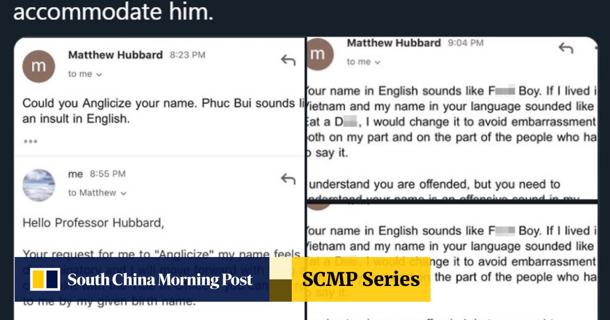Anglicising Asian Names Another Form Of Racism Just Ask Phuc Bui South China Morning Post