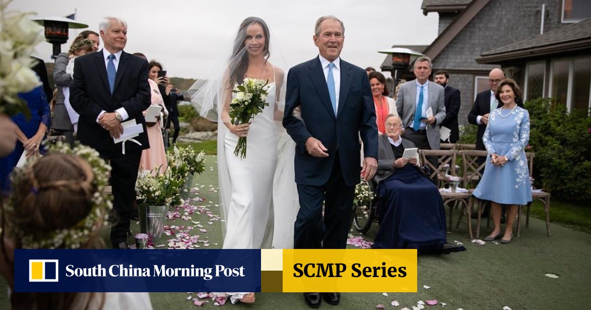 Barbara Bush shines in a simple yet stunning Vera Wang wedding gown South China Morning Post