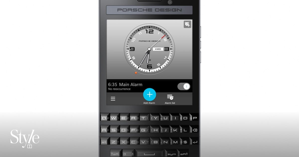 Porsche and BlackBerry design new hi-tech smartphone | South China