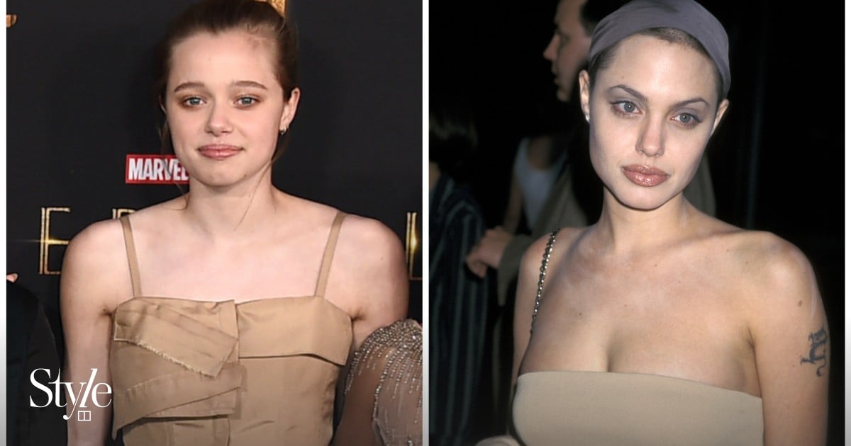 Shiloh Jolie-Pitt's red carpet makeover: from tomboy chic to glam goddess, Angelina's mini-me daughter showed off a stylish new look at the Eternals film premiere | South China Morning Post
