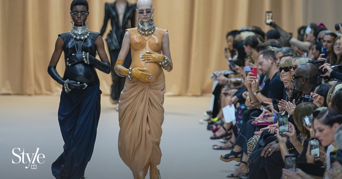 How Olivier Rousteing paid homage to Jean Paul Gaultier: the