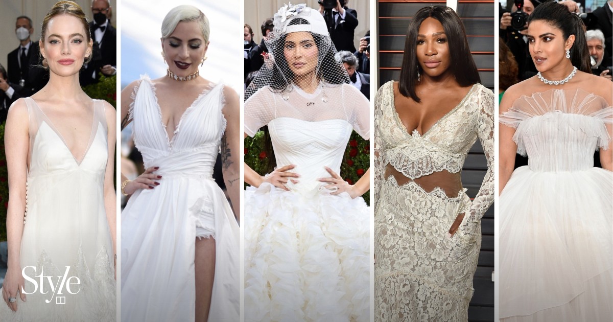 16 stars who wore actual wedding dresses on the red carpet: from ...